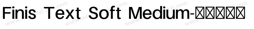 Finis Text Soft Medium字体转换